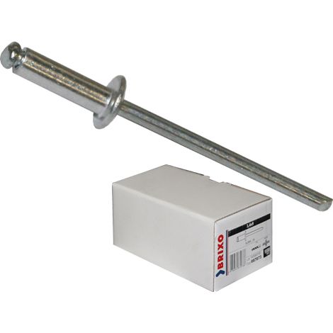 4X12 MM RIVETTI ALLUMINIO A STRAPPO -- CONFEZIONE 500 PZ-- BRIXO RIVETTATRICE RIVETTO (1/4)