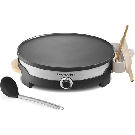 Crêpière 35cm 1400W – Pour crêpes normales – Gamme Maxi Crêpes – Noir – Pour usage pro et semi-pro – Lagrange