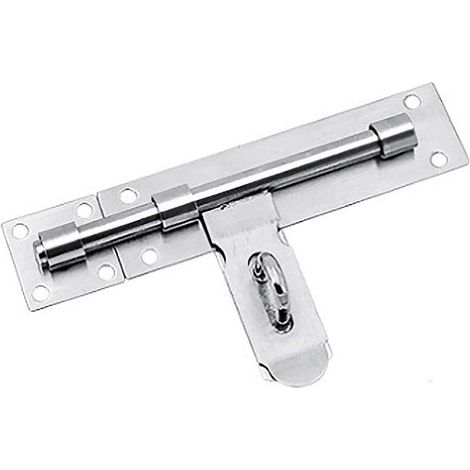 Serrure de porte en acier inoxydable, verrou coulissant, antivol, facile à installer, convient à tous types de portes intérieures et extérieures