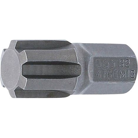 Embout 30 mm 10 mm (3/8) - Profil Cannelé pour RIBE M13 - Précision et Fiabilité, Acier - D-Work (1/5)