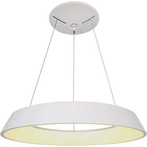 V-TAC VT-7755 lampadario led rotondo bianco a sospensione 48W circolare anello sospeso 3000K dimmerabile triac - SKU 6903 (1/5)