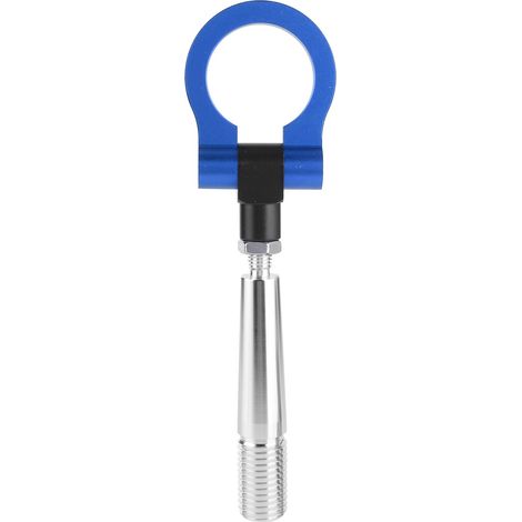 Crochet de remorquage style JDM à visser, anneau de remorquage pour course sur circuit, compatible avec Infiniti FX35/FX45/FX50 QX70 Bleu (1/5)