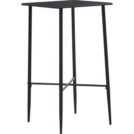 vidaXL Bar Table Black 60x60x111 cm MDF