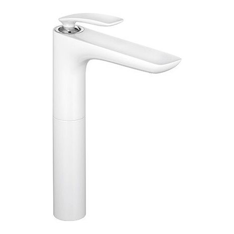 Balance mitigeur de lavabo-vasque 272 mm chromée blanc