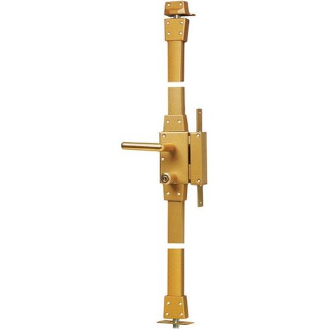 Iseo Cavers – Serrure 3 points A2P blanche – Cylindre 76mm Ø34mm – 3 clés fournies – Sécurité optimale pour portes jusqu'à 2,20m