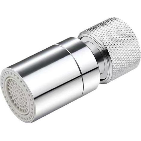 360° Pivotant Aérateur de Robinet Laiton 2 Modes Réglable Cuisine Robinet Filtre Barboteur avec Adaptateur de Buse pour Cuisine et Salle de Bain (1/4)