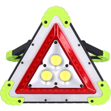Lampe LED triangulaire multifonctionnelle COB rechargeable par USB avec batterie externe pour tente de camping. (1/5)