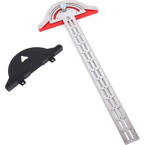 EINNENFFER Aluminium-T-Stück mit drehbarem Kopf, 392 cm, Edelstahl, 12 mm dick, 280 g, Silber