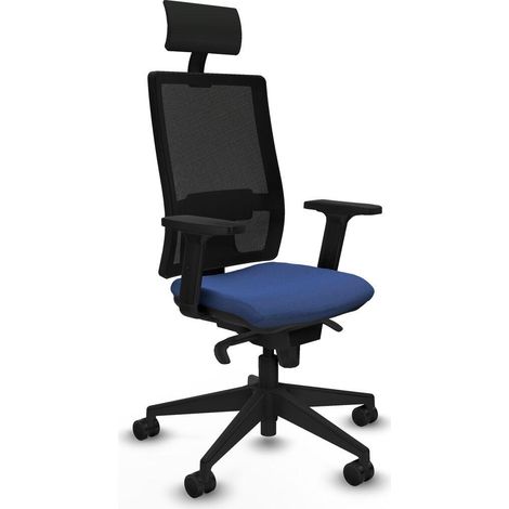 Piqueras y Crespo Horna chaise de bureau bleu marine (1/3)