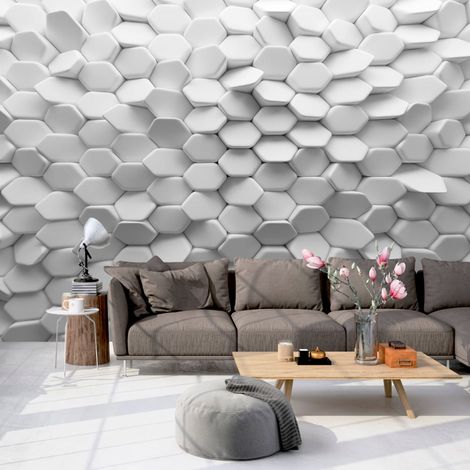 Papier peint Mystère Blanc - 150 x 105 cm (1/4)