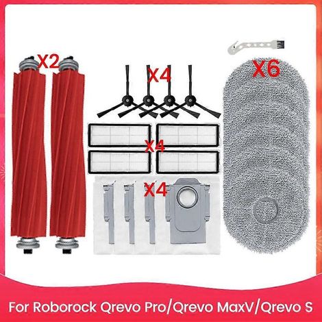 Pièces de rechange pour aspirateurs Roborock Qrevo Pro/Qrevo MaxV/Qrevo S
