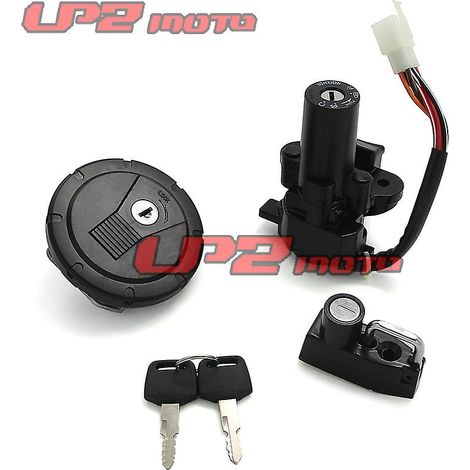 Suitable for Kawasaki KL110 KSR PRO KLX125 10-14 years fuel cap electric door lock seat bag lock sleeve lock( Sleeve lock upgrade key) (1/3)