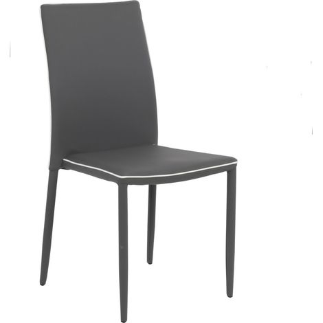 Sessel Nathalie dunkelgrau 44x41x90 cm