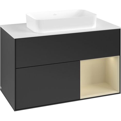 Villeroy & Boch F661HJPD Meuble sous-lavabo Finion F66 (1/3)