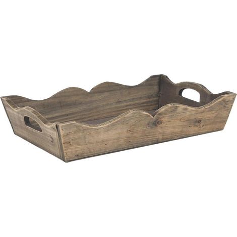Plateau en bois vieilli