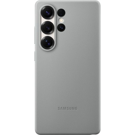 FUNDA CUERO GRIS S25 ULTRA