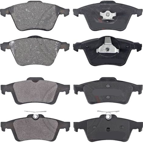 KIT PASTIGLIE FRENO ANTERIORI E POSTERIORI compatibile con VOLVO V70 II (285) / PASTIGLIE FRENANTI AUTO OEM P 86 022  P 86 016  P 86 020,P 86 014 / SOSTITUZIONE DIRETTA / BASSA POLVERE / SILENZIOSO