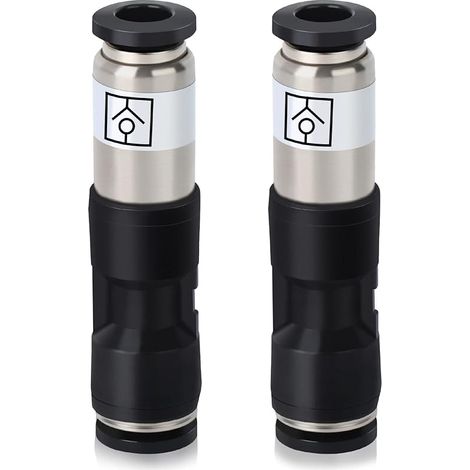 2 connecteurs de clapet anti-retour à air comprimé 6 mm, flux d'air pousser pour connecter les raccords