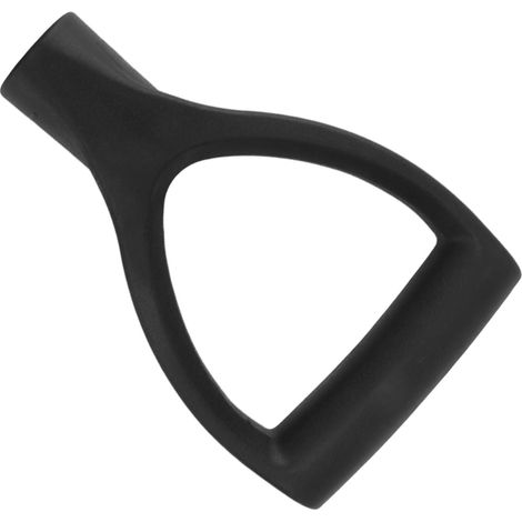 Manche de pelle à neige type D, diamètre intérieur 32 mm, en plastique, installation rapide, pour creuser et ratisser, noir (1/5)