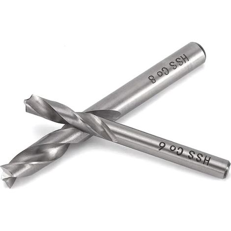 Jeu de forets pour soudage par points, 2 pièces, forets HSS Co M6 et M8, jeu d'outils de soudage en acier rapide et cobalt pour carrosserie (1/5)