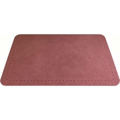 Tapis de Protection Antidérapant pour Boîte D'accoudoir de Voiture, Tapis de Console Centrale Anti-Rayures, Organisateur de Bureau pour Téléphones, Appareils GPS, Lunettes (Wine Red) (1/5)