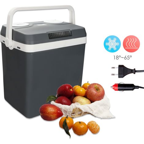 TolleTour Elektrische Kühlbox 25L Coolbox 12V/230V Kühlen & Warmhalten，Auto & Steckdose - Thermobox - Mini Kühlschrank - Für Camping, Picknick, Reisen