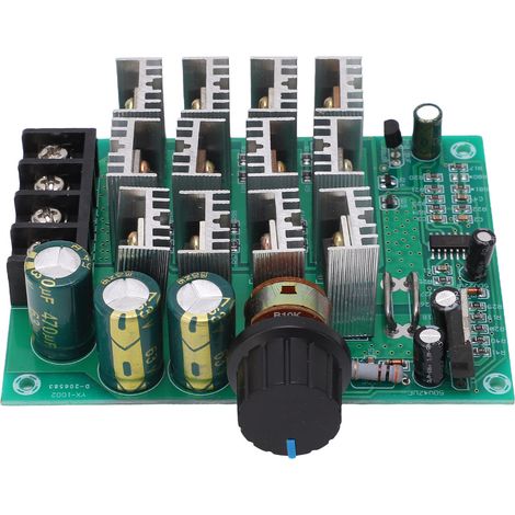 Régulateur de vitesse moteur PWM 60A DC 24V avec protection contre sous-tension, interrupteur de contrôle (1/5)