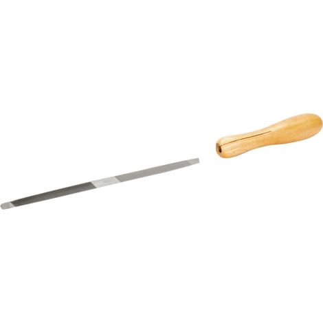 Bahco Doppelendige Sägefeile mit Holzgriff, Halbschlichthieb, 200 mm (1/4)