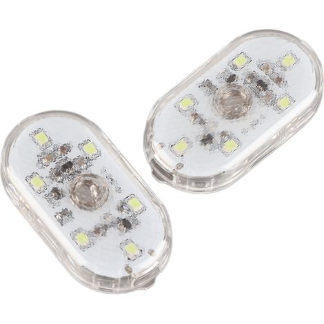 Lot de 2 Lampes LED de Voiture, Rechargeables USB, Capteur Tactile, Baladeuse Autonome Sans Fil, Éclairage d'Ambiance pour Lecture Nocturne (1/5)