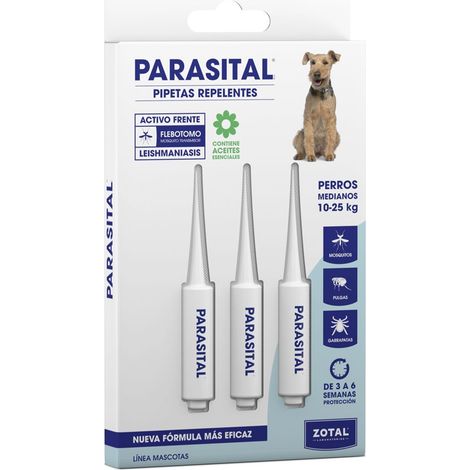 ZOTAL Parasital Pipeta Repelente Blister 3 Unidades 72520110 (1/5)