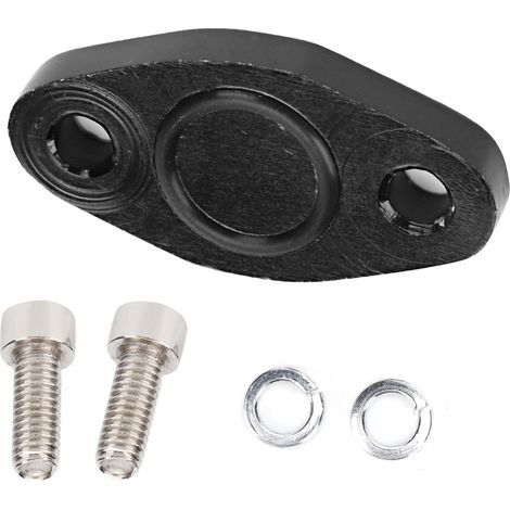 Motor-Entfernungs-Verschlussplatte 18T Motor-SAi-Entfernungs-Verschlussplatte aus Billet-Aluminium Auspuffzubehör kompatibel mit Mk4 TT B5 B6 (1/5)