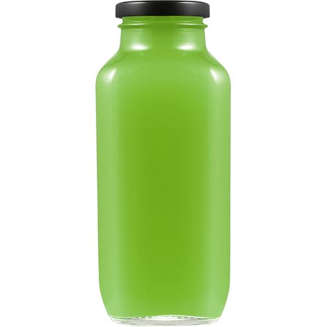500ml 24pcs Glass Water Bottles with Metal Lids, Glass Juice Bottles, Reusable Juicing Bottles for Smoothie, Milk, Homemade Beverages, Hot Cold Drinks