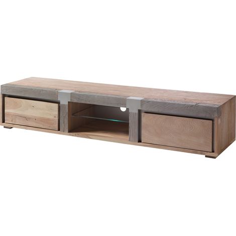 TV-Board Akazie beige lackiert 205x48x39 cm (BxTxH) montiert AMSTERDAM 102 (1/4)