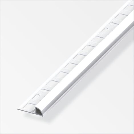 alfer Viertelkreisprofil Aluminium Chrom-Optik Fliesenschienen (1/2)