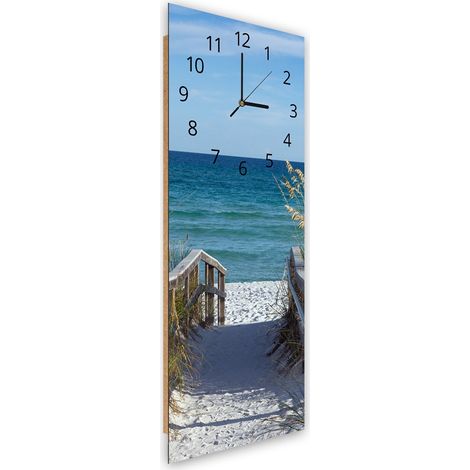 Orologio da parete, La strada per la spiaggia - 40x118 (1/5)