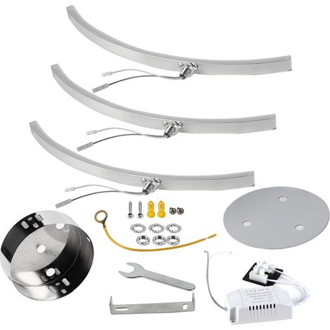 Luminaire LED à Suspension Plafond pour Chambre & Balcon  11W Blanc Warm  AC85-265V  Chromé  Aluminium et Silicone  1 Pièce