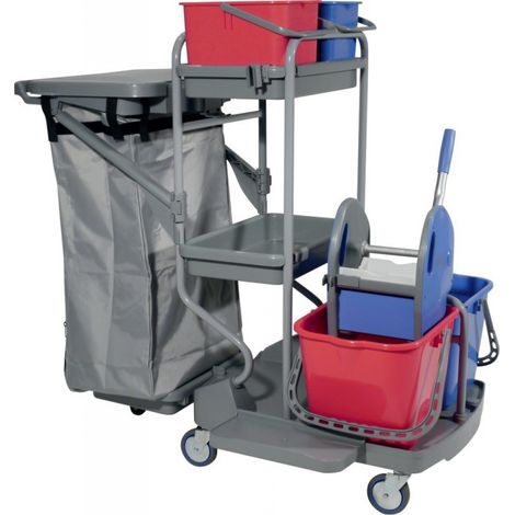 Chariot de nettoyage HAACP 1190x675x1150 2x15l