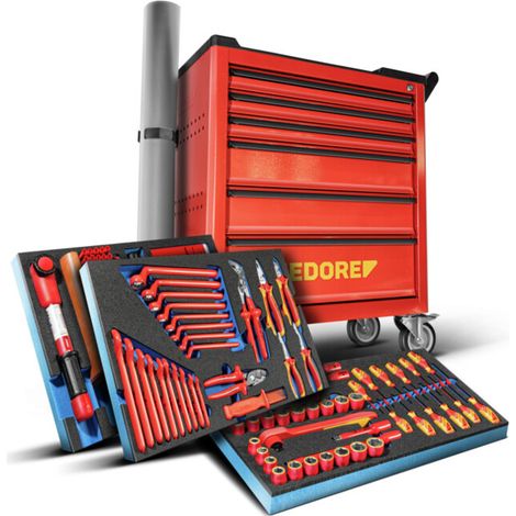 Gedore Servante d’atelier 103 pièces assortiment Hochvolt VDE (1/5)
