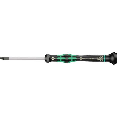 2067 Tournevis électronicien TORX BO, TX 15 x 60 mm, Noir/vert (1/2)