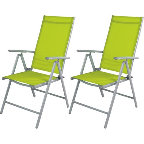 2 Stück Hochlehner Silbergrau/Lime 7 Positionen-MMC5000GG-2 (1/5)