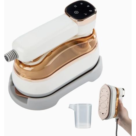 Fer À Repasser,Défroisseur Vapeur 1300w,Fer À Repasser Vapeur Avec 180ml Réservoir D'eau,180 Degrés Pliable Vapeur De Voyage Pour Voyages,Maison, Bureau,3 Modes De Vapeur Et Réglage Du Repassage À Sec (1/2)