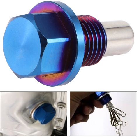 Magnetischer Ölwannen-Rücklauf-Ablassschrauben-Adapter aus Aluminiumlegierung M12x1,25 (1/5)