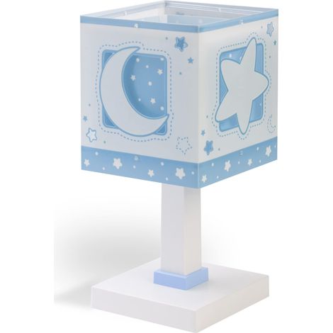 Dalber - Lampada da tavolo E-14, Chiaro di luna blu, Multicolore, 14 x 14 x 29 (1/5)