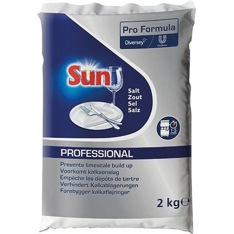 Regeneración De Sal Para Lavavajillas, 2 Kg - Sun Professional (Para 6)