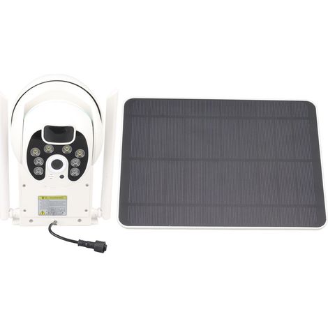 Caméra de sécurité solaire extérieure, installation simple, caméra de surveillance sans fil 1080p 2,4 GHz pour jardin (1/5)