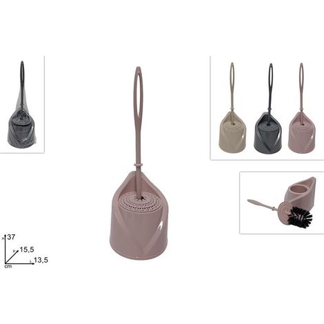1 Pezzo Portascopino WC Spazzolone Bagno Completo 3 Colori (1/2)