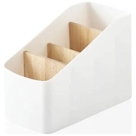 BUNTHAUS Boîte de rangement multifonctionnelle à télécommande, salon créatif et minimaliste, télécommande de téléphone en bois massif pour la maison (1/2)