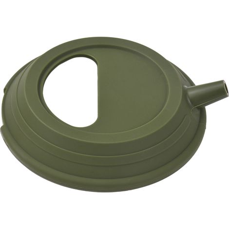 Couvercle en silicone pour bouilloire, théière portable d'extérieur, idéale pour le camping et les infusions manuelles. Résistant aux hautes températures. Vert. (1/5)