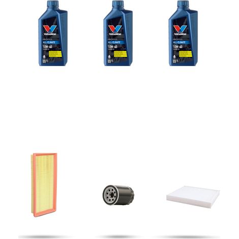 Kit tagliando 3 FILTRI e 3L OLIO compatibile con Fiat Panda II 1.4 16v 74kw dal 2006 (1/5)