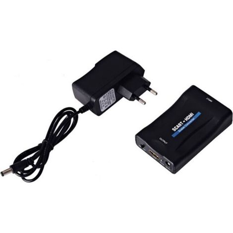 Promotional SCART to HDMI 1080P 60Hz Voltage Converter - Plug and Play SCART Adapter - Analog to Digital Converter - Audio Video Box Adapter (1/5)
